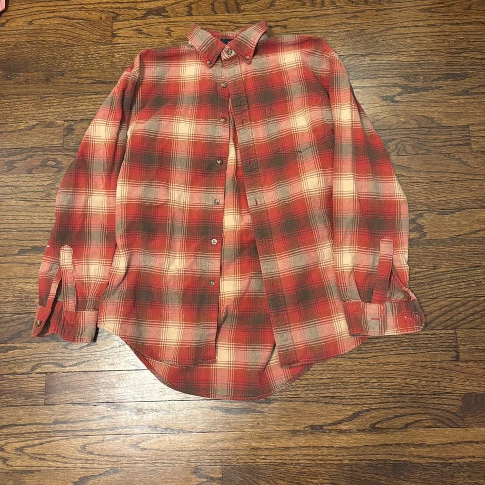 Pendleton Longsleeve Red Plaid Button Down Collar… - image 1